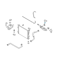 OEM Hyundai Santa Fe Gasket-W/Outlet Fitting Diagram - 25612-3C101