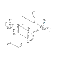 OEM 2008 Hyundai Santa Fe Gasket-W/Outlet Fitting Diagram - 25612-3C101