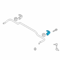 OEM Kia Sorento Bracket-STABILIZER Bar Diagram - 555142W100