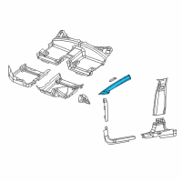 OEM Chrysler 200 Molding-A Pillar Diagram - 1XW54DX9AD