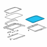 OEM Chevrolet Traverse Rear Glass Diagram - 84650856