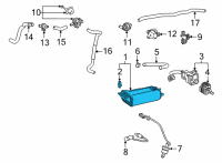 OEM 2020 Lexus ES350 Vapor Canister Purge Solenoid Diagram - 7774033220