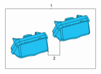 OEM Toyota Mirai License Lamp Diagram - 81270-33110