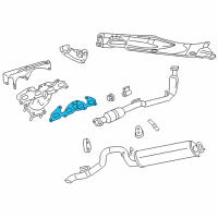 OEM 2005 Chrysler Sebring Gasket-Exhaust Manifold Diagram - 4781255AA