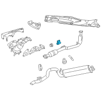 OEM 2002 Jeep Liberty Hanger-Exhaust Diagram - 52101150AB