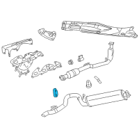 OEM 2007 Jeep Liberty ISOLATOR-Exhaust Support Diagram - 52101126AA