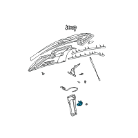 OEM Jeep Liberty Hood Latch Diagram - 55176926AC