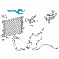 OEM 2014 Dodge Dart Hose-Radiator Inlet Diagram - 68092560AC