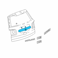 OEM Saturn Applique Diagram - 15923644