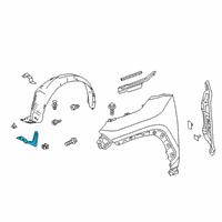 OEM 2021 Toyota RAV4 Splash Shield Diagram - 53896-0R081