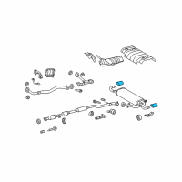 OEM 2014 Toyota Venza Tailpipe Extension Diagram - 17408-0P020