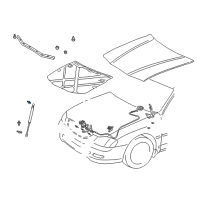 OEM 2021 Toyota Land Cruiser Bolt, Back Door Stay Diagram - 68961-23010