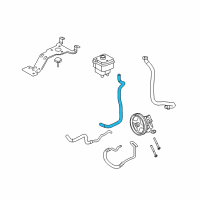 OEM 2009 Ford E-250 Upper Return Hose Diagram - 5C2Z-3A713-LA