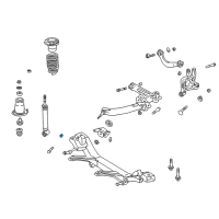 OEM 2010 Scion tC Strut Assembly Nut Diagram - 90179-14045