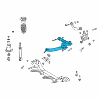 OEM 2001 Toyota Celica Lower Control Arm Diagram - 48710-20361