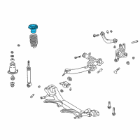 OEM 2005 Scion tC Upper Spring Insulator Diagram - 48257-32080