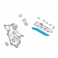 OEM 2016 Lincoln MKS Valve Cover Gasket Diagram - FG1Z-6584-B