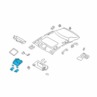 OEM 2011 Infiniti EX35 Lamp Assembly-Map Diagram - 26430-1BA0A