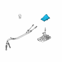 OEM Mercury Shift Boot Diagram - 9E5Z-7277-A