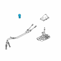 OEM Mercury Shift Knob Diagram - 9E5Z-7213-A