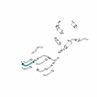 OEM Nissan Xterra Exhaust Front Pipe Diagram - 20010-7B415