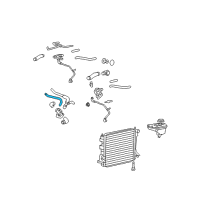 OEM 2008 Ford Mustang Radiator Hose Diagram - 7R3Z8075A