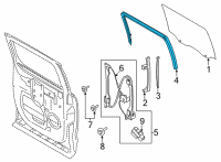 OEM 2020 Ford F-150 Run Channel Diagram - FL3Z-1625766-E