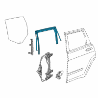 OEM 2015 Jeep Cherokee WEATHERST-Door Glass Diagram - 68442218AA