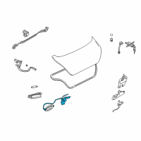 OEM Hyundai Cable Assembly-Trunk Lid Inside Handle Diagram - 81222-2D000