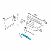 OEM 2008 BMW 550i Armrest, Leather, Rear Right Diagram - 51-42-6-984-606