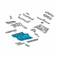 OEM 2010 Scion tC Front Floor Pan Diagram - 58111-20916