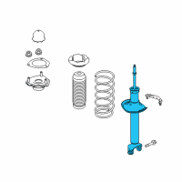 OEM 2018 Infiniti Q60 Shock Absorber Kit-Rear Diagram - E6210-5CC1A