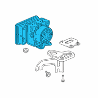 OEM 2018 Honda Civic Modulator Assembly, Vsa (Rewritable) Diagram - 57100-TGH-A12