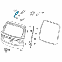 OEM 2022 Honda Odyssey Hinge Complete R, Tail Gate Diagram - 68210-THR-A02ZZ