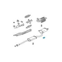 OEM 2003 Acura MDX Finisher, Exhaust Diagram - 18310-S3V-A01