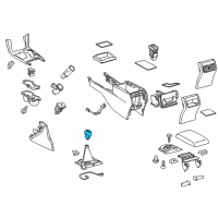 OEM 2017 Toyota Camry Shift Knob Diagram - 33542-06280