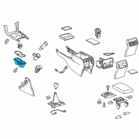 OEM Toyota Camry Cup Holder Diagram - 55625-06110