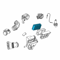 OEM 1998 BMW Z3 Air Filter Diagram - 13711730946