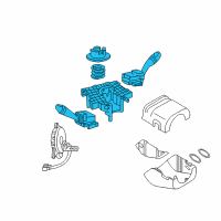 OEM 2003 Hyundai Tiburon Switch Assembly-Multifunction Diagram - 93460-2C110