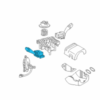 OEM 2008 Hyundai Tiburon Switch Assembly-Lighting & Turn Signal Diagram - 93425-2C100