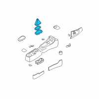 OEM 2006 Hyundai Accent Boot Assembly-Shift Lever Diagram - 84620-1E000-AR