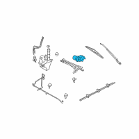 OEM Ford Escape Front Motor Diagram - 8L3Z-17508-B