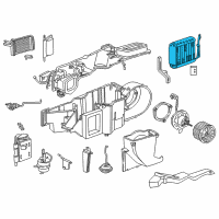 OEM 1995 Dodge Dakota EVAPORATOR-Air Conditioning Diagram - 4885441AA