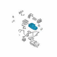 OEM Kia Sorento Case-EVAPORATOR & Blower Upper Diagram - 976043E260