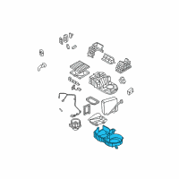 OEM Kia Sorento Case Assembly-A/C EVAPORATOR L Diagram - 976173E260