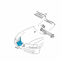 OEM Toyota Camry Washer Reservoir Diagram - 85315-AA040