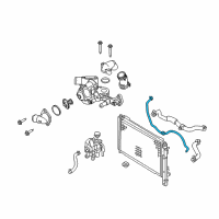 OEM 2009 Ford Escape Overflow Hose Diagram - 8L8Z-8C633-B