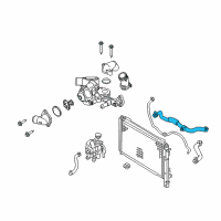 OEM Mercury Upper Hose Diagram - 9L8Z-8260-B