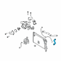 OEM 2010 Ford Escape Upper Hose Diagram - 9L8Z-8286-B