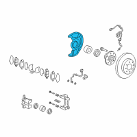 OEM 2008 Honda Fit Splash Guard Diagram - 45255-SAA-G50